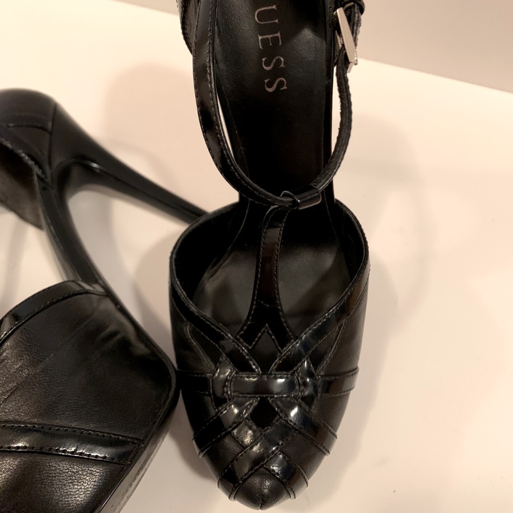 GUESS T-strap leather heels